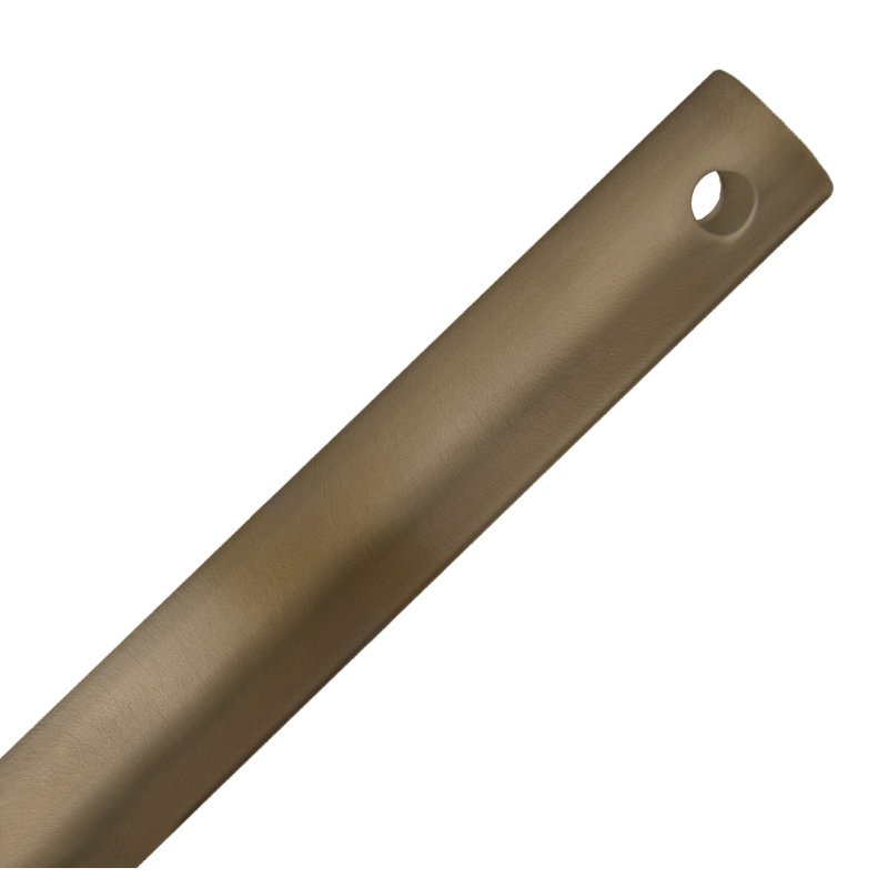 Tige de ventilateur de plafond Anarkali en nickel poli, H 12 po x l 0,75 po x P 0,75 po, Nickel poli