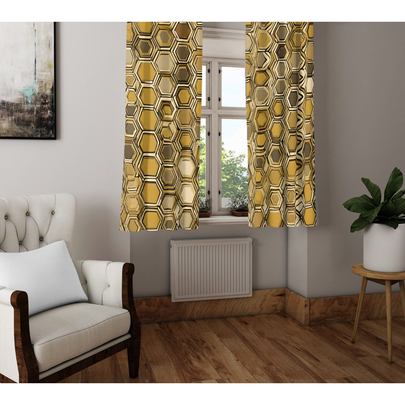 Semi Sheer Curtain Pair, 56" W x 78" L