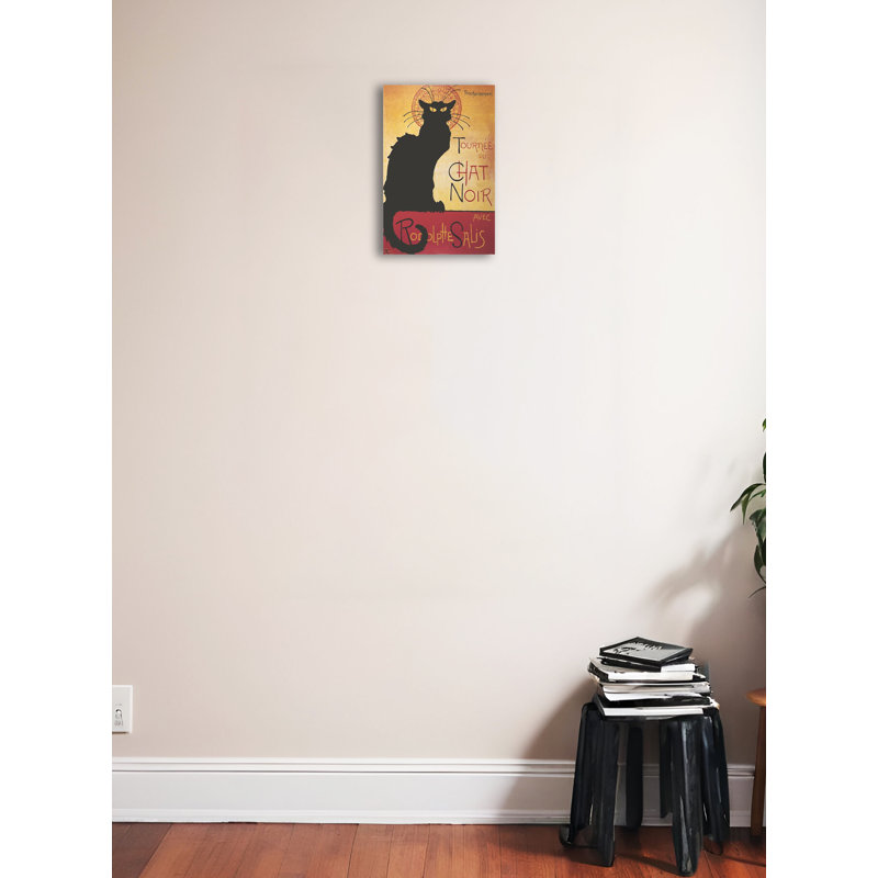 Le chat noir - Tournee Du Chat Noir avec Rodolphe Salis par Theophile-Alexandre Steinlen - impression sur papier