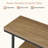 41.3" Industrial Small Console Table with 4-Tier Shelf