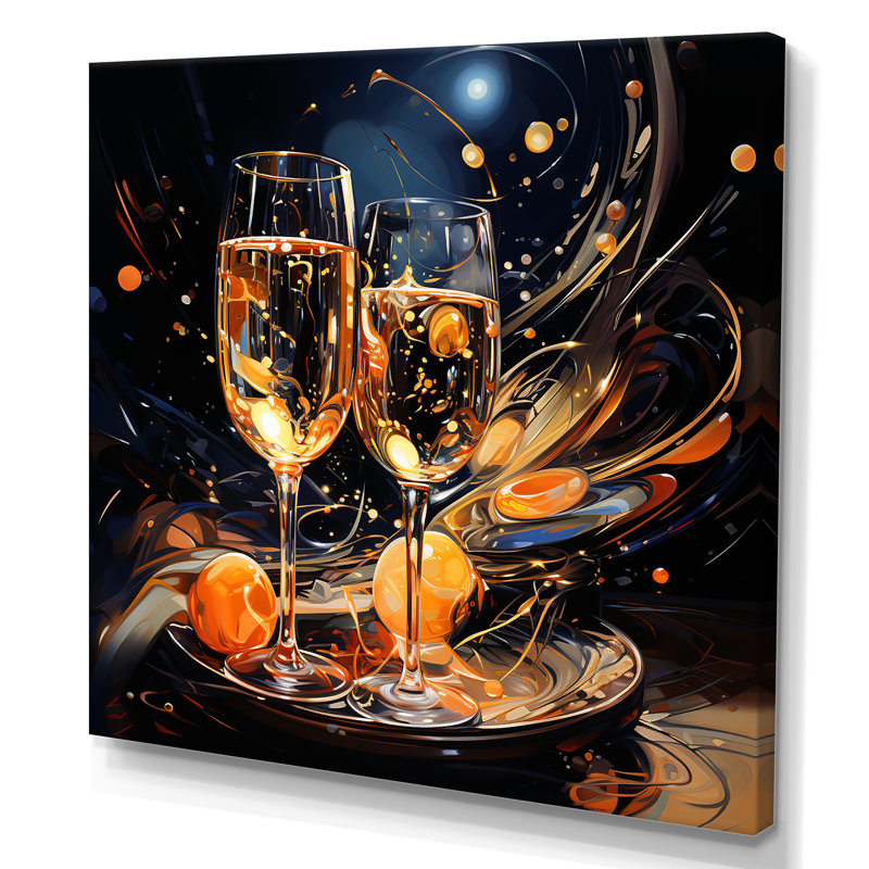 " Joyful Bubbles I ", Wrapped Canvas, 36" H x 36"W x 1.5"D