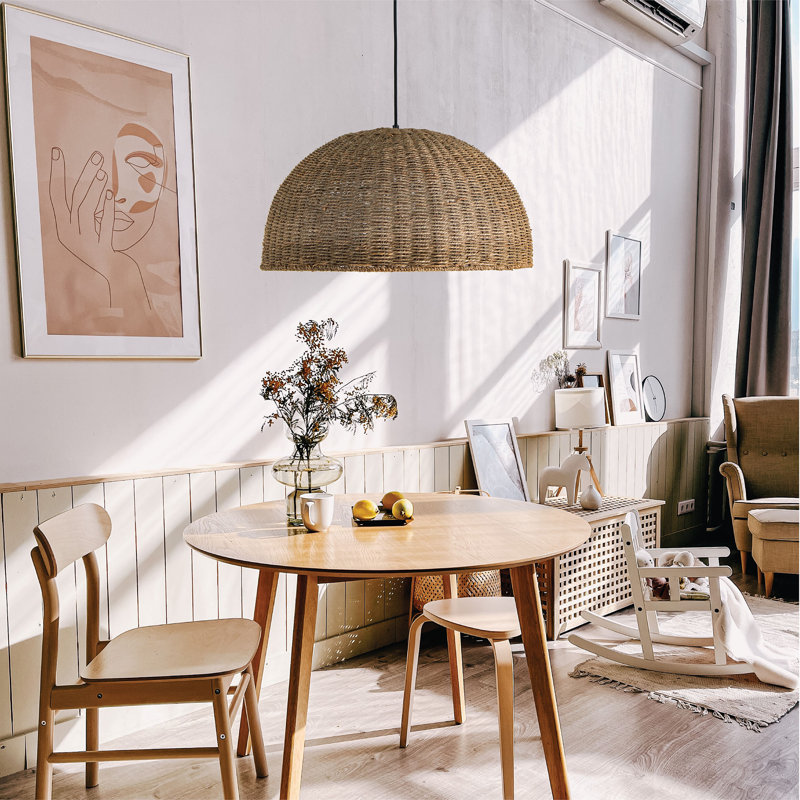 Luminaire suspendu naturel à 3 lumières Durant