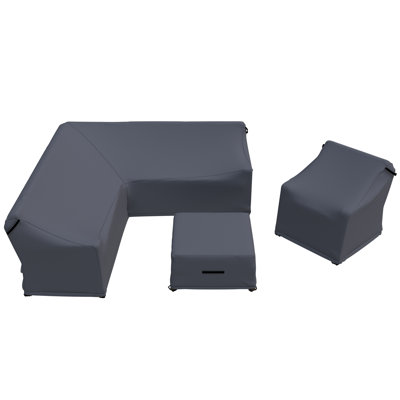 Sonnie Acacia Conversation Set Group Seating Patio Furniture Covers by Latitude Run