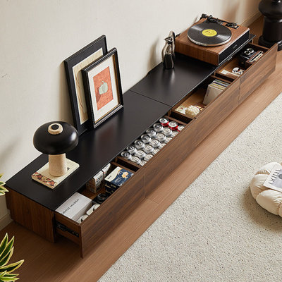 Retro Nut-Brown Manufactured Wood TV Stands
