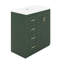 Meuble-lavabo 30 po avec lavabo, meuble-lavabo en bois massif avec 3 tiroirs-1370276672