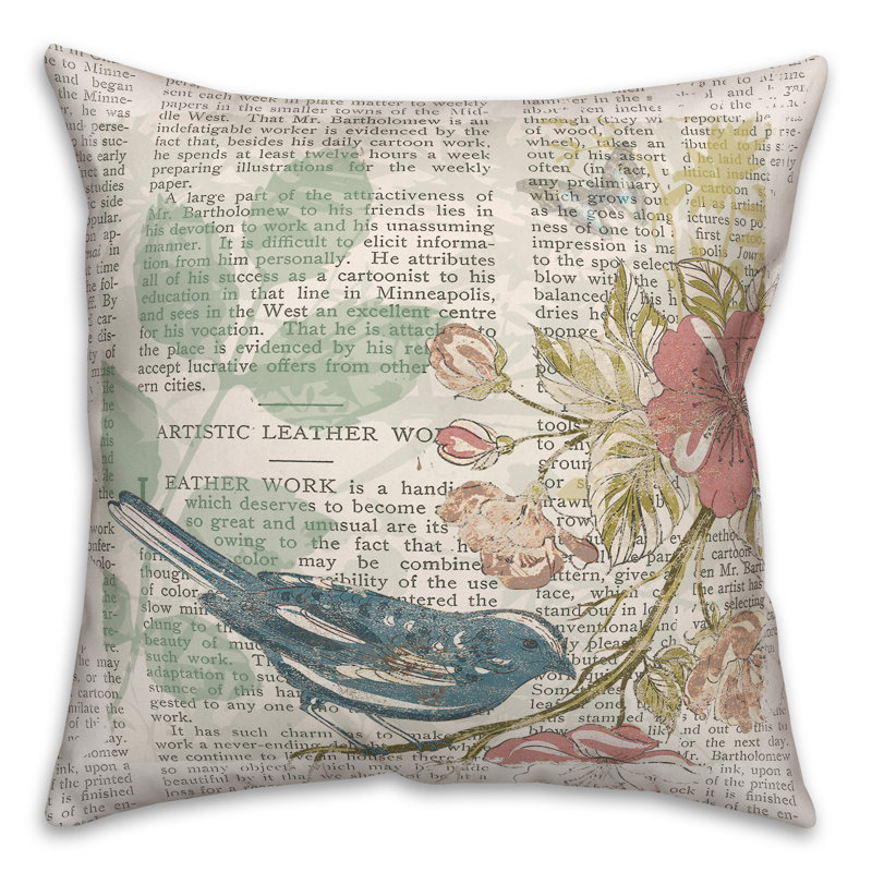Housse et insert de coussin décoratif en polyester, 18 po x 18 po
