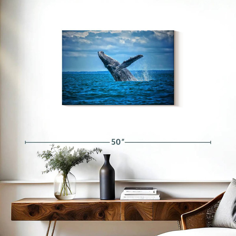 Brampt Pacific Humpback Whale, 20'' H x 30'' W