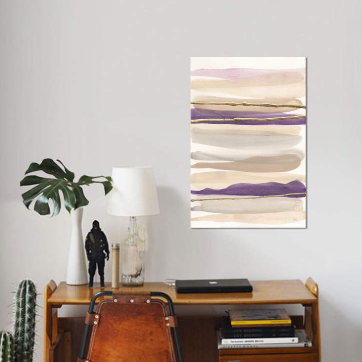 «Gilded Amethyst II Crop» par Chris Paschke, impression sur toile, H 26 po x l 18 po x P 1,5 po, Pas de tapis, Toile tendue