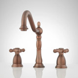 Victorian Widespread Bathroom Faucet with Cross Handles