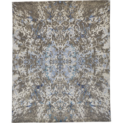 Tenyia Modern Abstract Taupe Area Rug