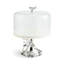White Orchid Cake Stand with Dome