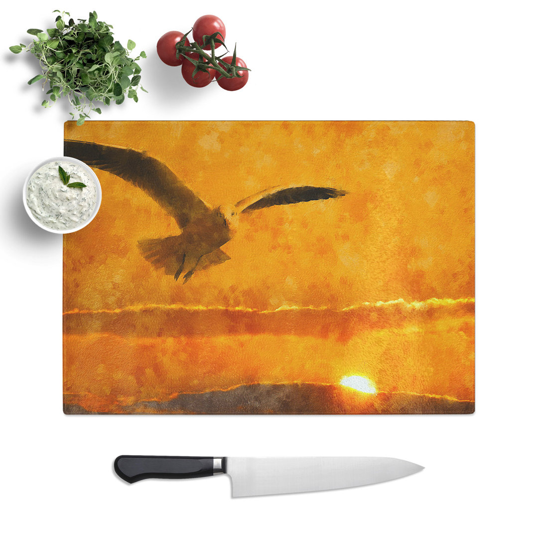 Seagull and Sunset Chopping Board