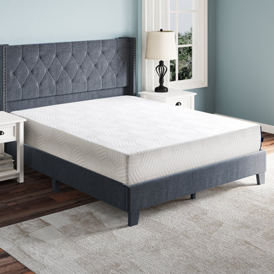 Others 10'' Medium Green Tea Gel Infused Gel Memory Foam Sofa Bed Mattress and Adjustable Base