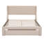 Lit plateforme avec rangement et velours-1125365942