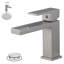 Robinet pour salle de bain à poignée simple avec drain-92893346