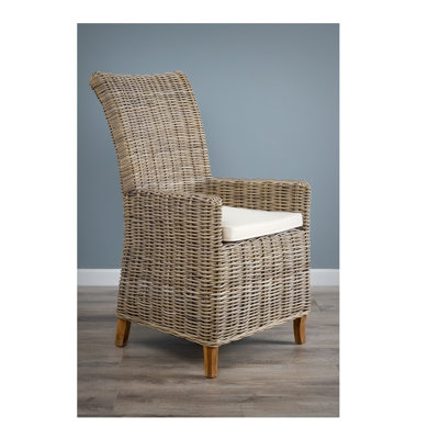 Outdoor Patio Dining Armchair with Cushion