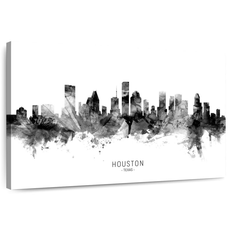 Skyline de Sirci Houston au Texas II, H 24 po x l 36 po