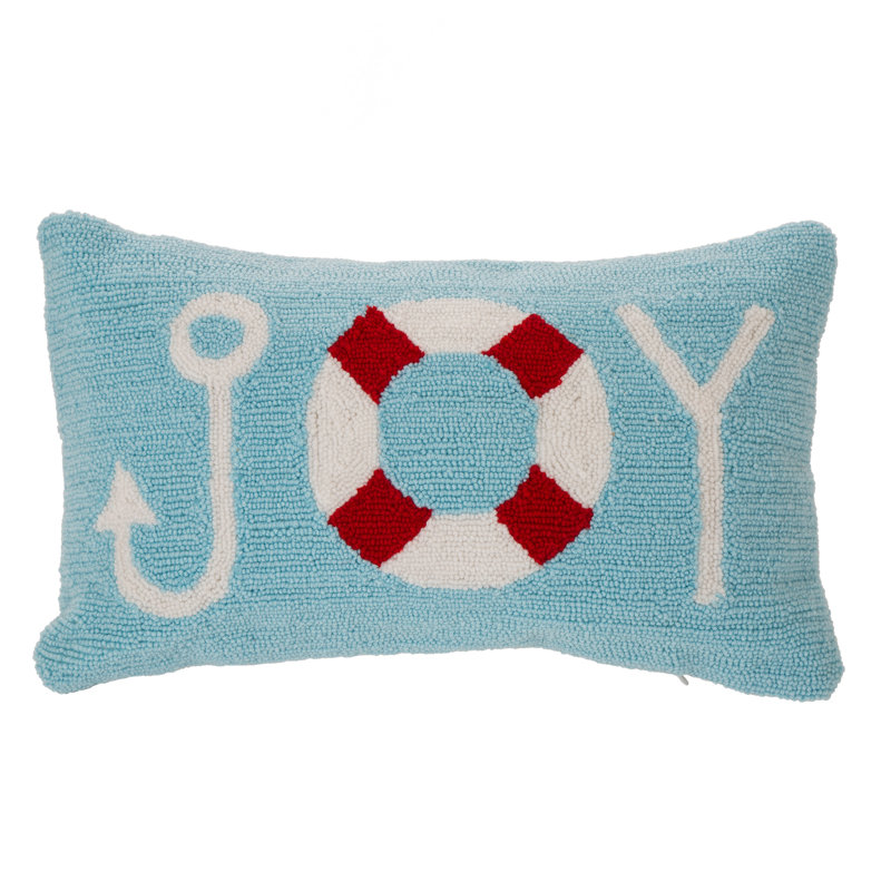Hooked CHristmas Pillow Throw Pillow