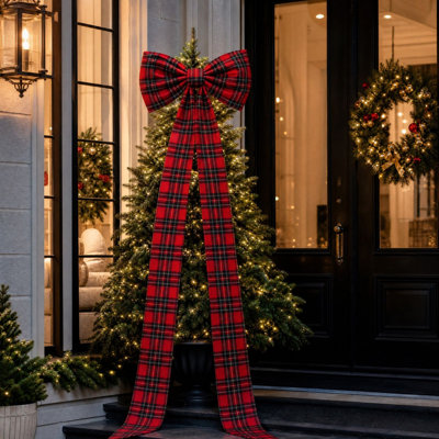 Large Bow Good for Christmas Tree Toppers Wreaths Gift Wrapping and Other Party Decorations Christmas Decor Gifts