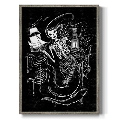 Pirate Mermaids I, reproduction encadrée - bois massif