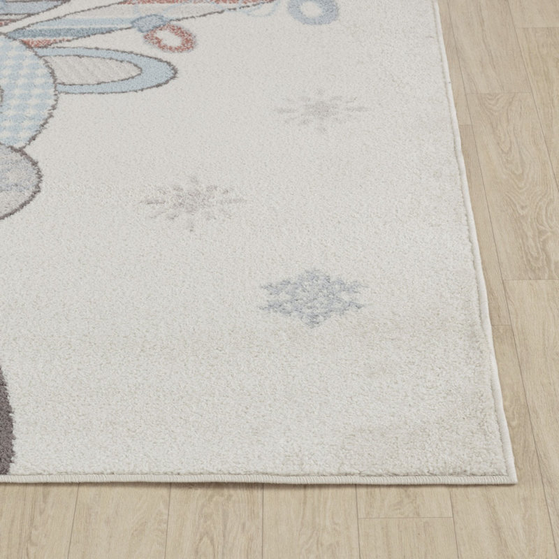 Beyanka Animal Print Machine Tufted Area Rug, Rectangle 80 x 150 cm