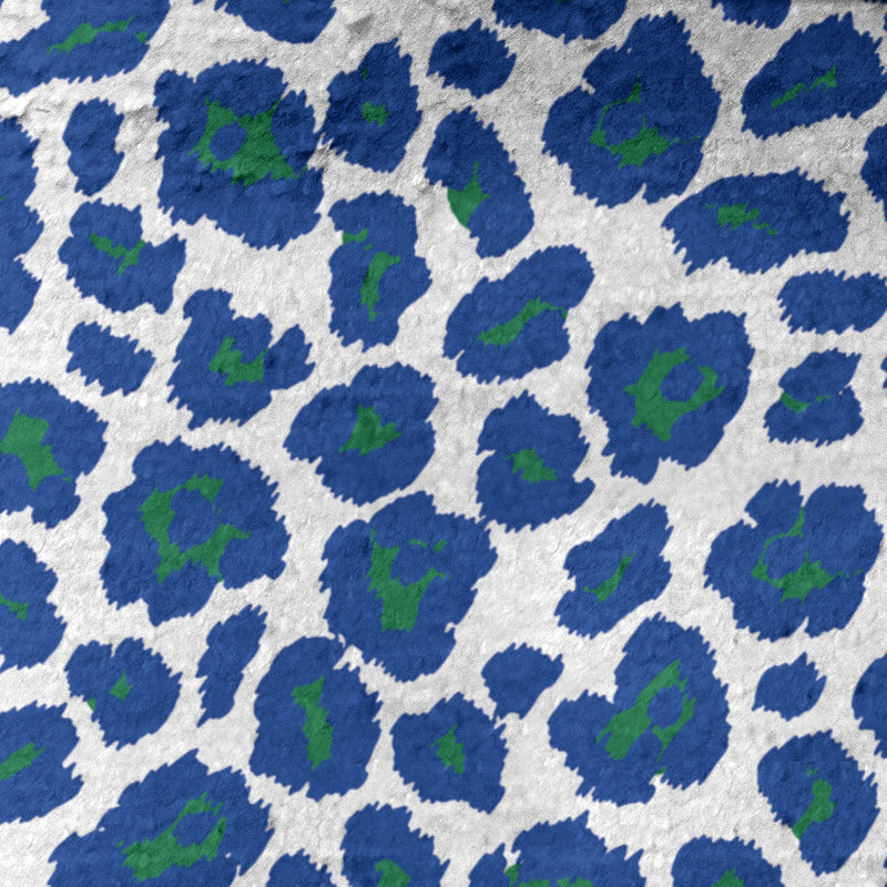 Serviette de plage Holderness, Blanc / Vert / Bleu, Microfibre