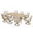 Whittlesey Rectangular Aluminum Dining Set with Cushions-408572169-408572174