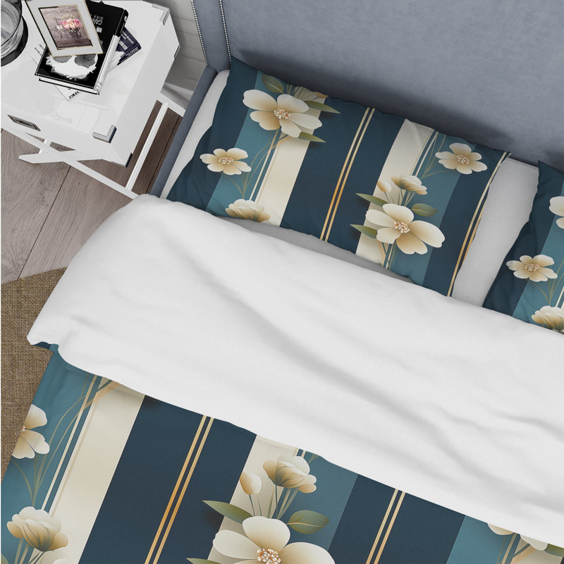 Ensemble de housse de couette Melaney, Housse de couette pour très grand lit et 2 très