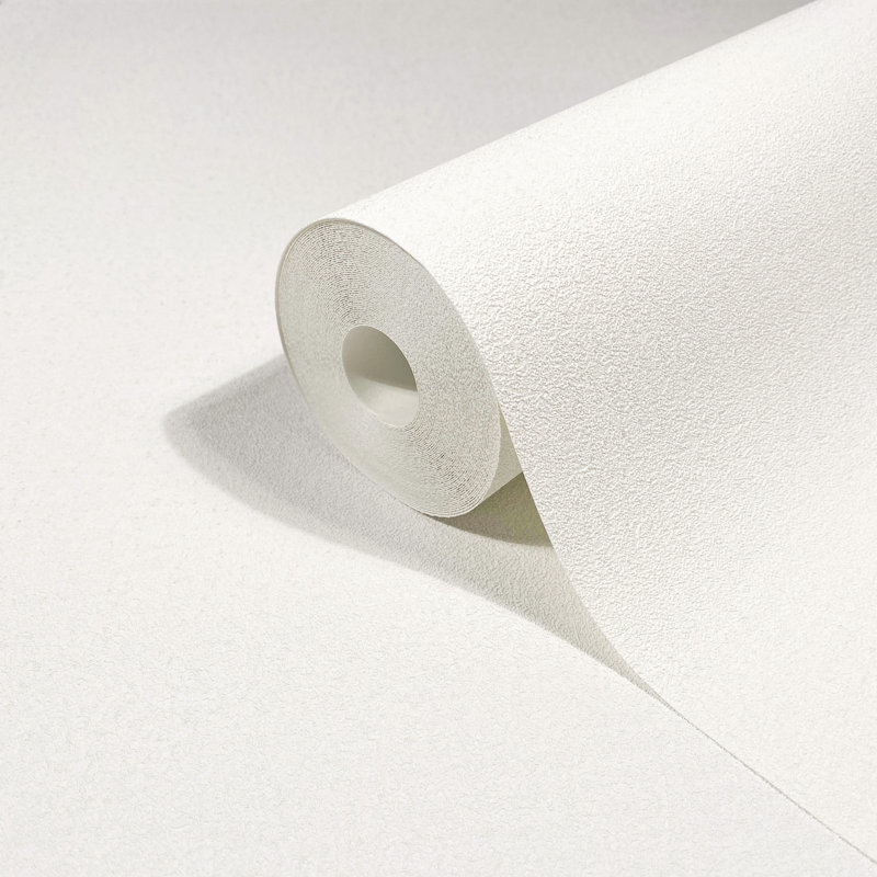 Galerie Odyssey Plain Texture Wallpaper, White