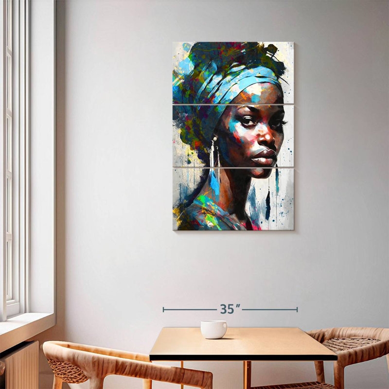 Leisha Alluring African, 57" H x 36" W