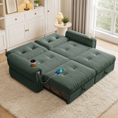 Canapé-lit convertible 77 po sofa Canapé-lit 2 en 1 pour s'asseoir et dormir