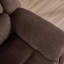 Causeuse inclinable manuelle en microfibre ultra douce de 63,8 po de largeur avec accoudoirs coussinés-131403045