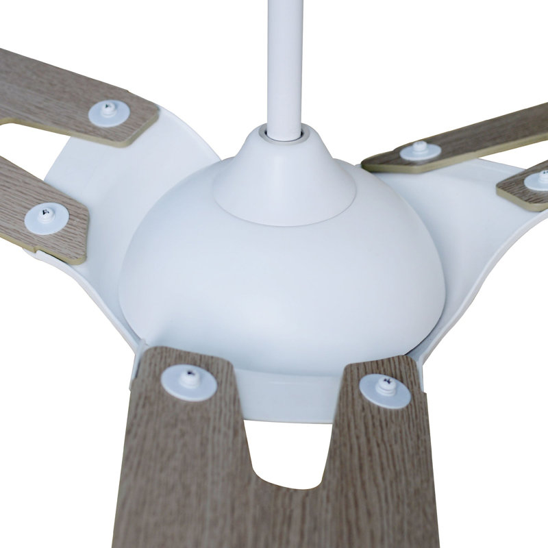 Ventilateur de plafond intelligent intérieur / extérieur Hoffen, ensemble d'éclairage à DEL à intensité variable et télécommande, fonctionne avec l'assistant Google, Amazon Alexa et les raccourcis Siri.