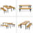 1 Dining Table+2 Dining Benches