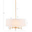 Élégant lustre tambour blanc 5 lumières pour le couloir de la cuisine de la chambre à coucher-507133435