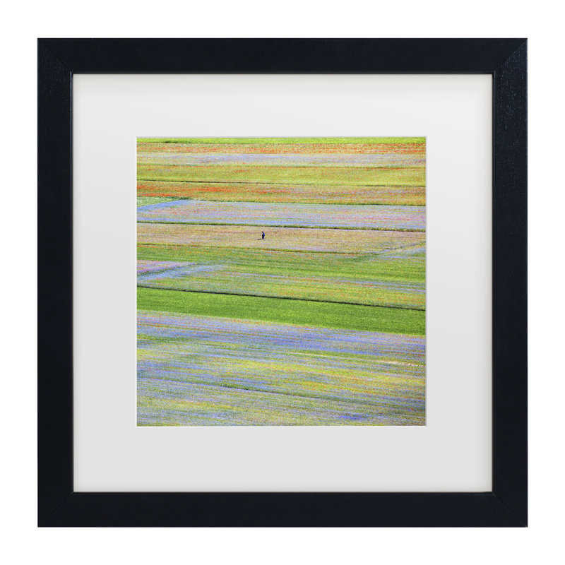 Art encadré Massimo Della Latta Castelluccio 5, H 13 po x l 13 po, Noir, noir, noir, noir