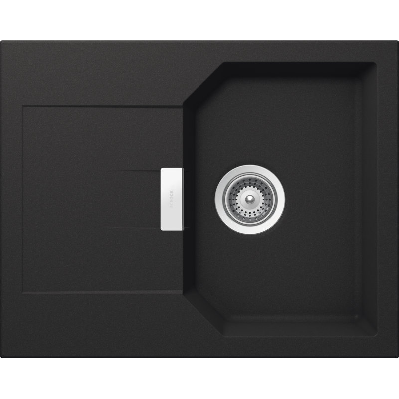 Schock Single Bowl Inset Kitchen Sink, Onyx
