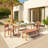 47.2" Iska Outdoor Dining Bench -717894307