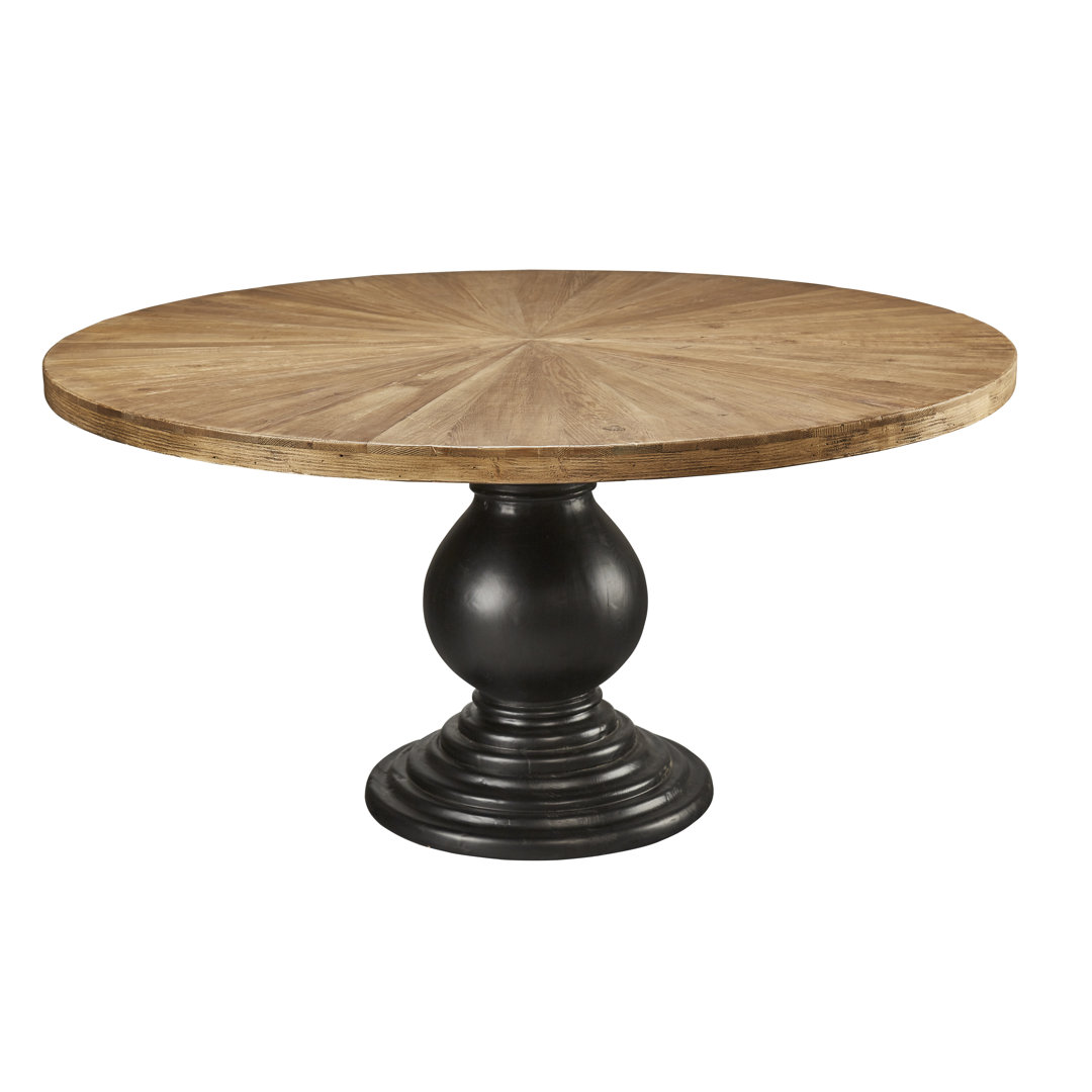 Batts Pine Round Solid Wood Dining Table Laurel Foundry Modern Farmhouse®