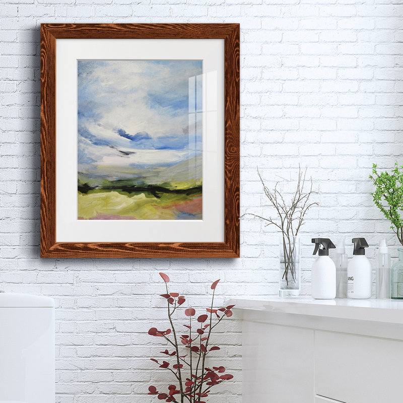 Autour des nuages Iv - impression de cadre photo sur papier, H 24 po x l 18 po x P 1,5 po, Érable