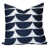 Bleu marine / blanc abstrait
