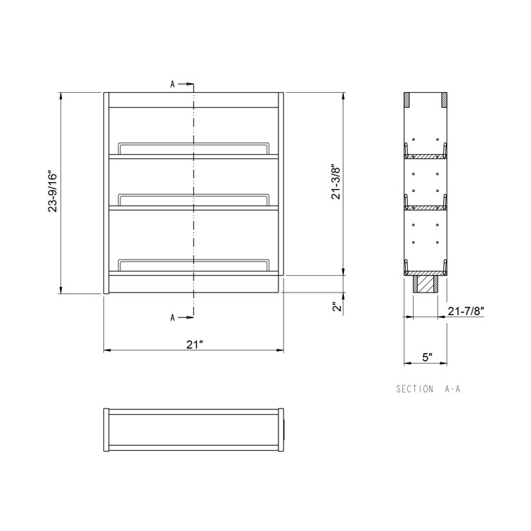 Elizbeth Pull Out Pantry Rebrilliant Finish: White