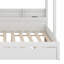 Lit superposé peu encombrant avec escalier de rangement avec éclairage USB et lit gigogne-1630788026