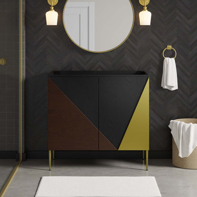 Modway Alchemist 35" Single Bathroom Vanity Base Only in Black