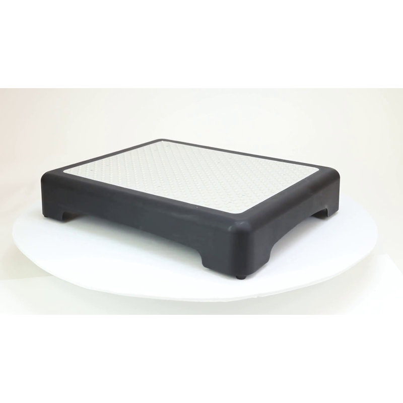 Black and White Foldable Plastic Step Stool for Kids