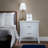White 2-Drawer Nightstand