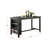 Rectangle Wooden Counter Height Dining Table with Storage in Black