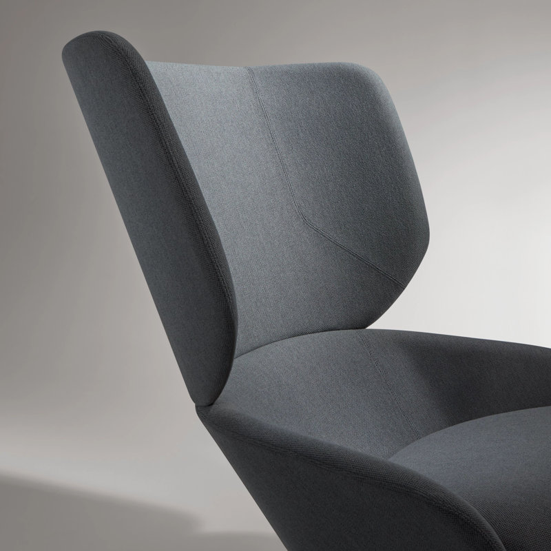 Heads Up Swivel Lounge Chair, Maharam Mode in Machine