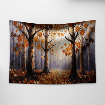 Thanksgiving Fall tree landscapes Wall Tapestry