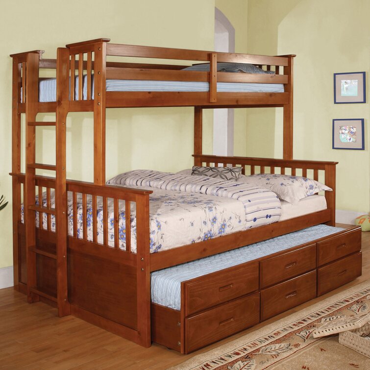 Harriet Bee Guilaine Solid Wood Standard Bunk Bed & Reviews | Wayfair